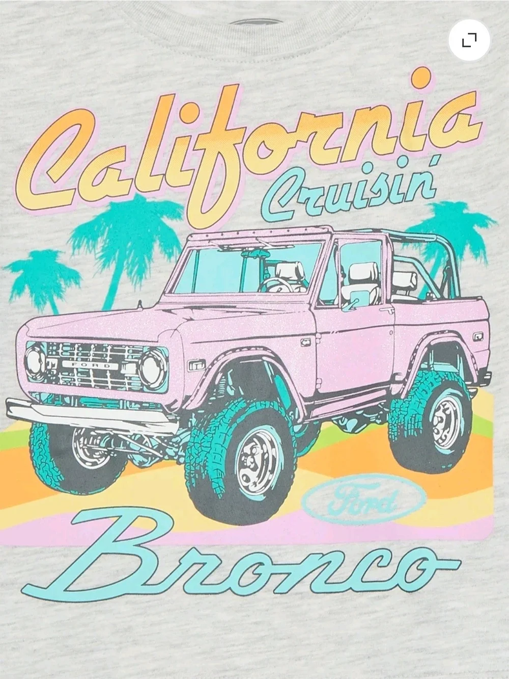 NWT Ford Bronco Toddler Girl Graphic Tee & Bike Shorts Set 18M